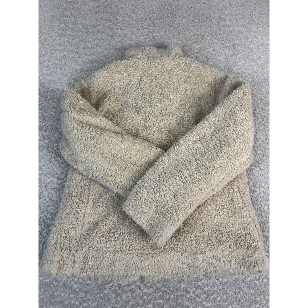 Pendleton Jacket Womens Small White Sherpa Fleece Lined Full Zip Plaid - Picture 6 of 7